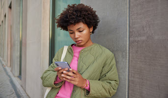 lady on cell phone